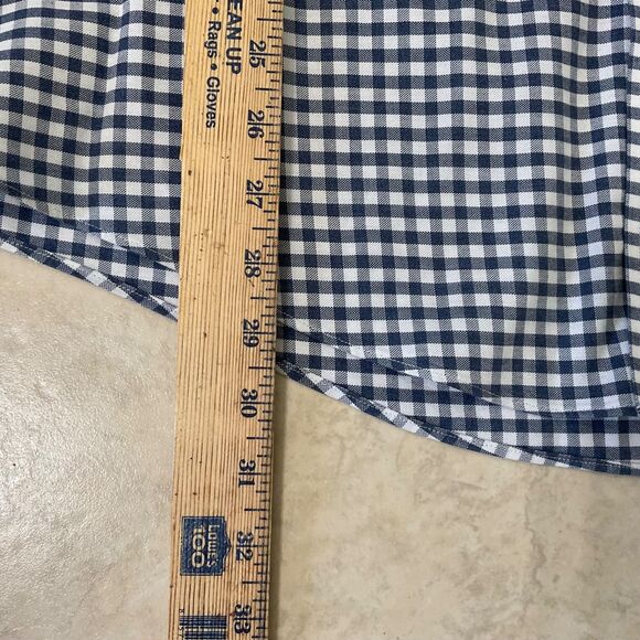 Brooks Brothers 1818 Shirt Men XL Blue Check Gingham Non Iron Regent Button Down - Picture 6 of 10